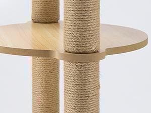 アウトレット　天空のキャットタワー 木製 宇宙船　展望台　大型 168cm