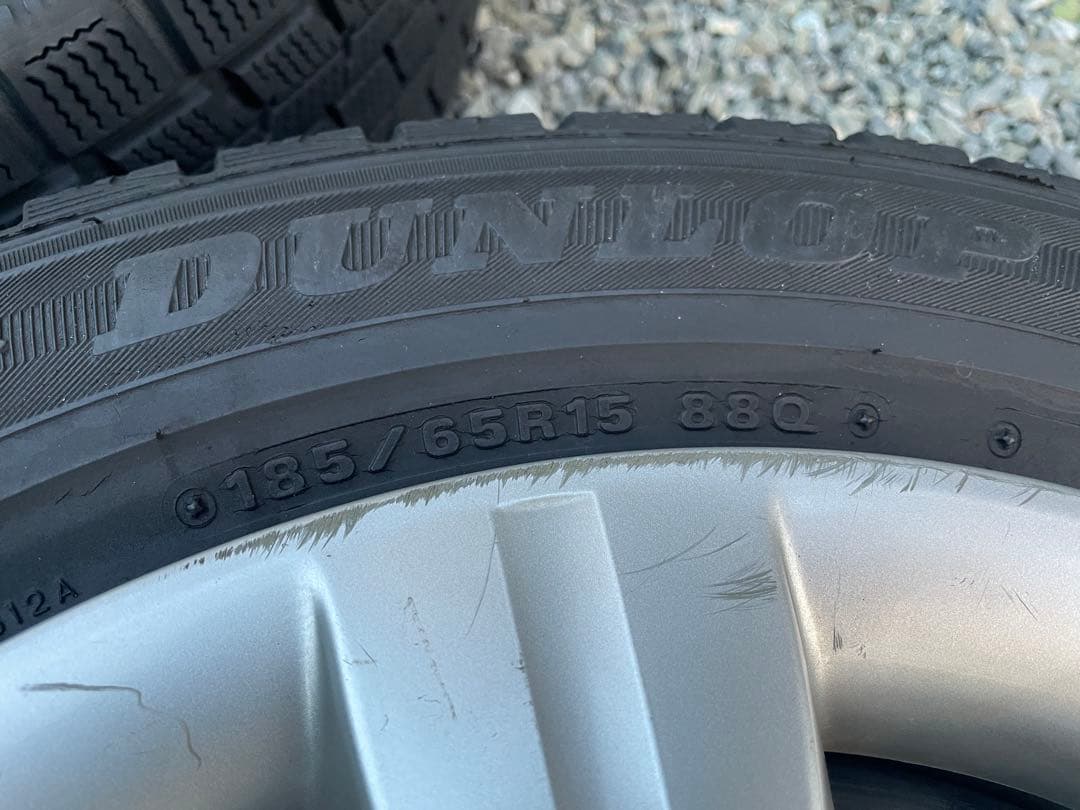 日産純正　185/65R15 ホイール4本セット ダンロップスタッドレスタイヤ