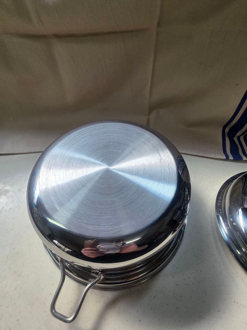 サラダマスター(SALADMASTER) ３QT 深型鍋　&　蒸し器　Set