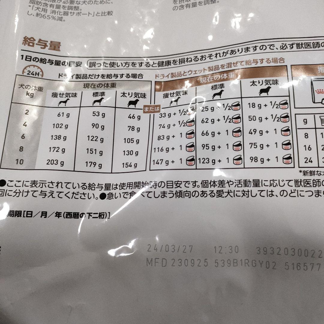 【 CANIN】 消化器サポート　低脂肪　3kg