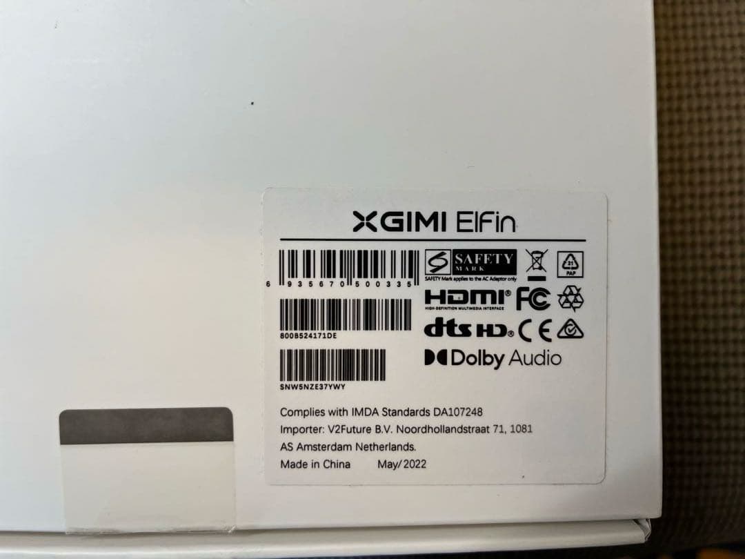 XGIMI ElFin 家庭用ミニプロジェクター Manfrotto三脚付き