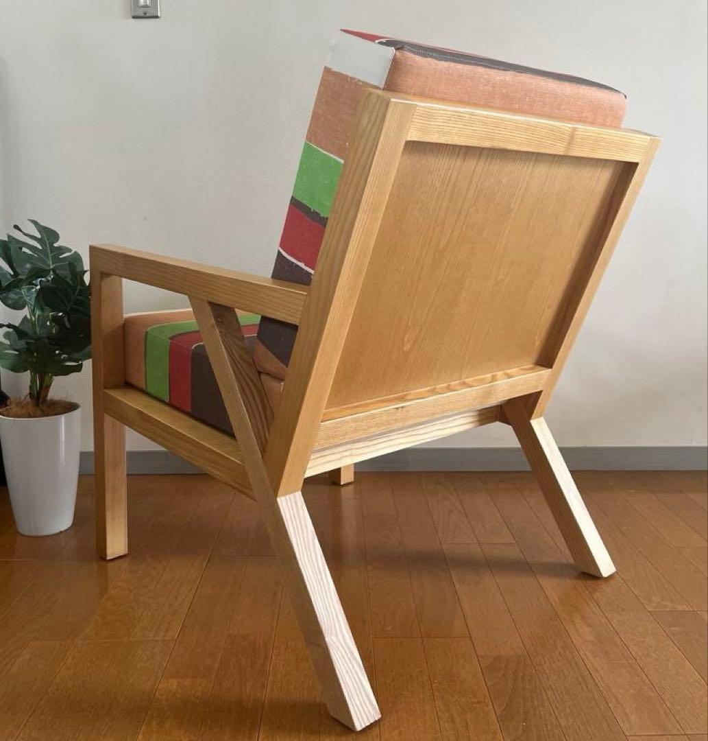 ハンバーガーチェア ① モダン　木製　　椅子　バーガーキング　カラフル　美品