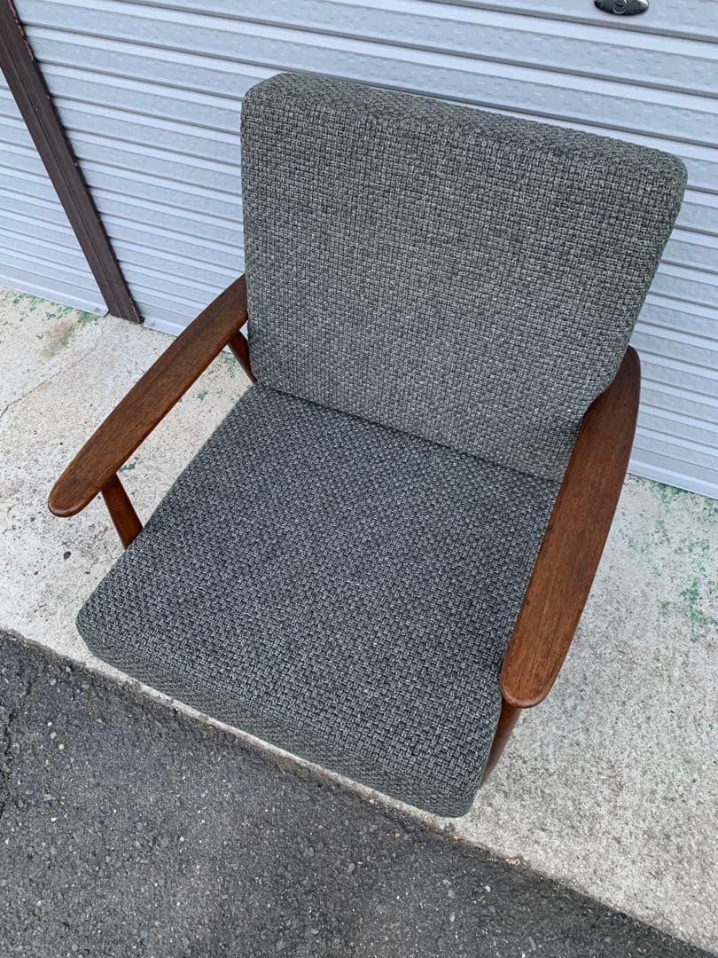 デンマーク製/チーク材/ビンテージイージーチェア②