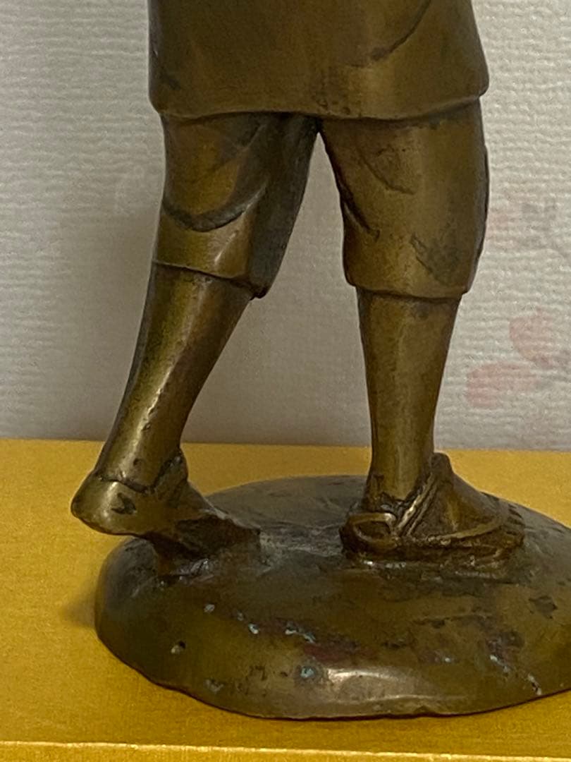 ⭐️二宮金次郎（尊徳）像 銅器 高岡銅器 置物 飾り大正時代 レア物 骨董品