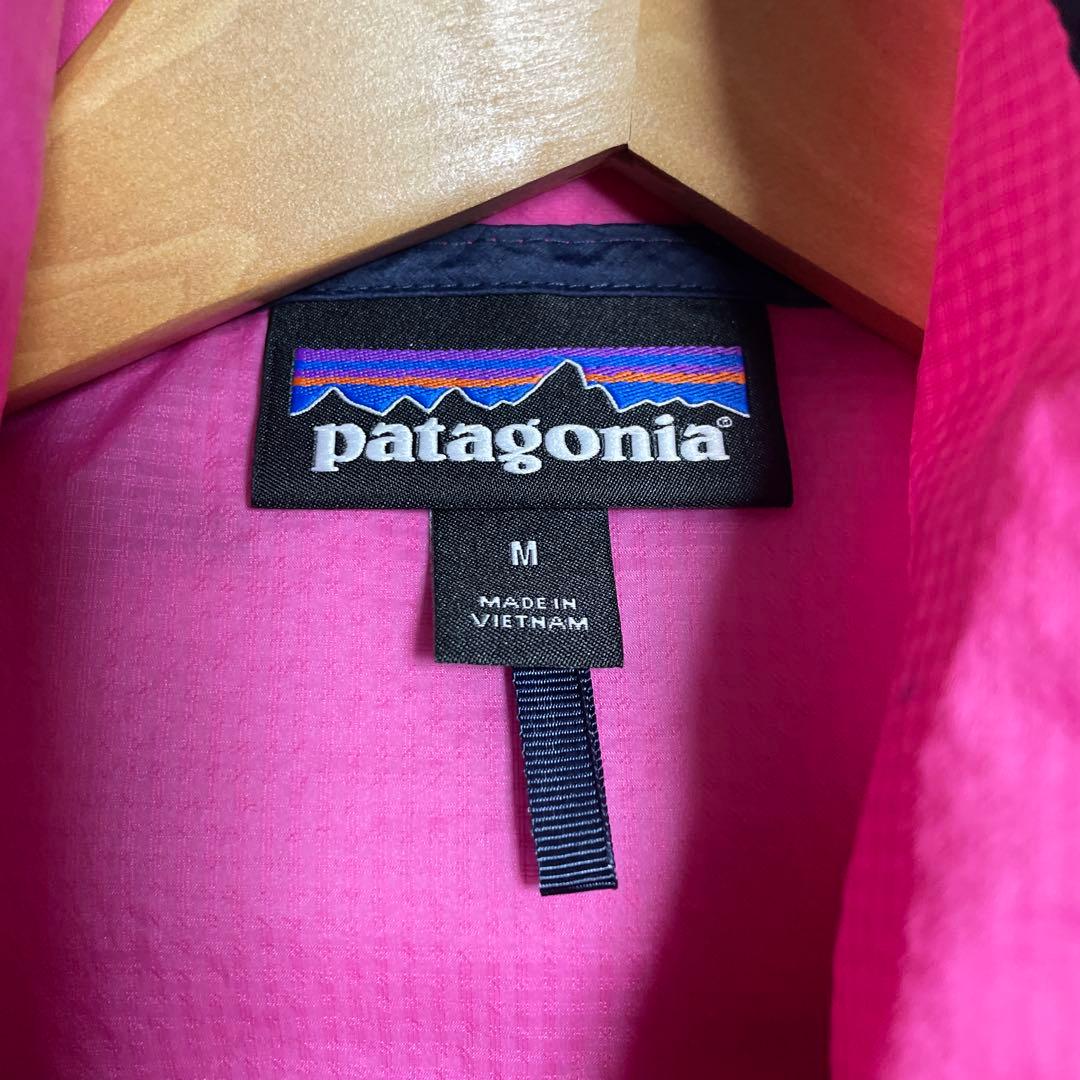 patagonia ピンク フーディニ　スナップT プルオーバー M