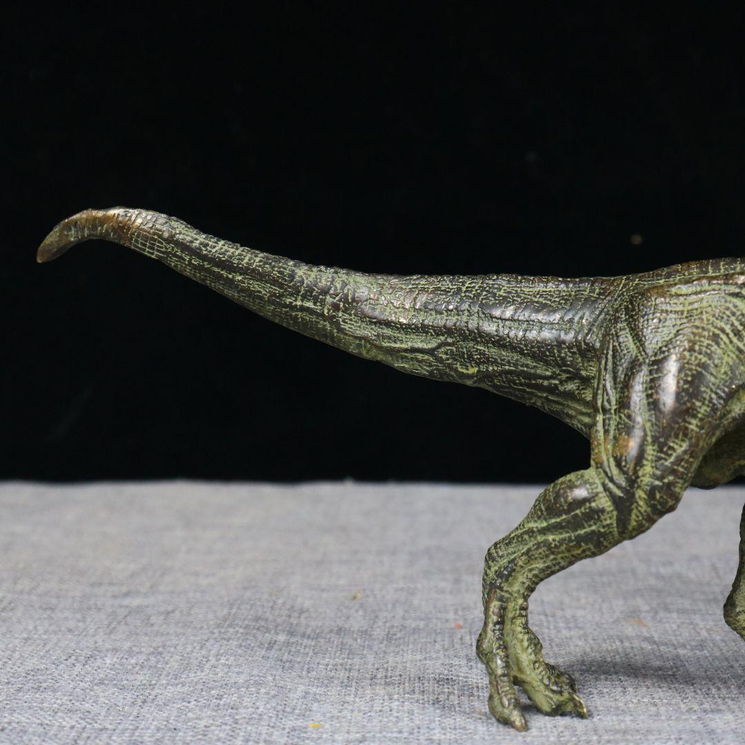 銅製 ティラノサウルス 恐竜 インテリアアクセサリーギフト置物 装飾品現代工芸品