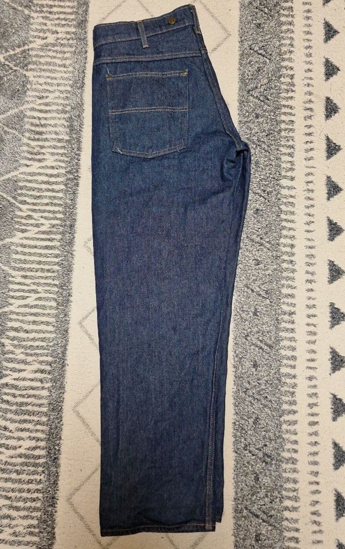 PRISON BLUES ワークジーンズ サスペンダーボタン リジッドブルー