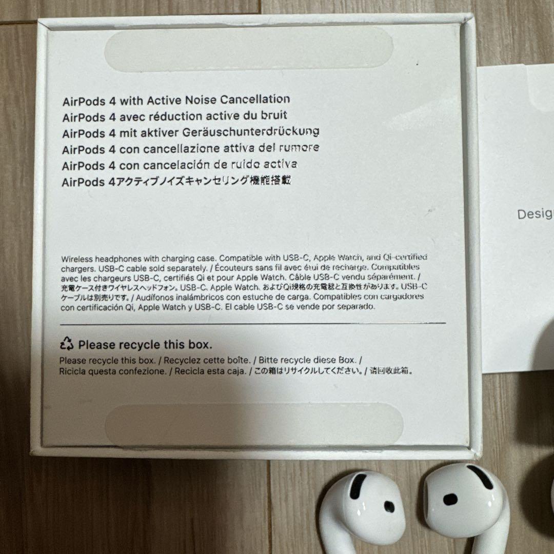 AirPods4 ノイズキャンセリング搭載　本体