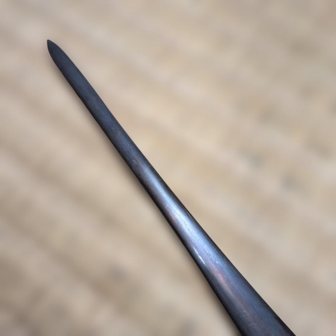 笄(こうがい)　猪に花の図