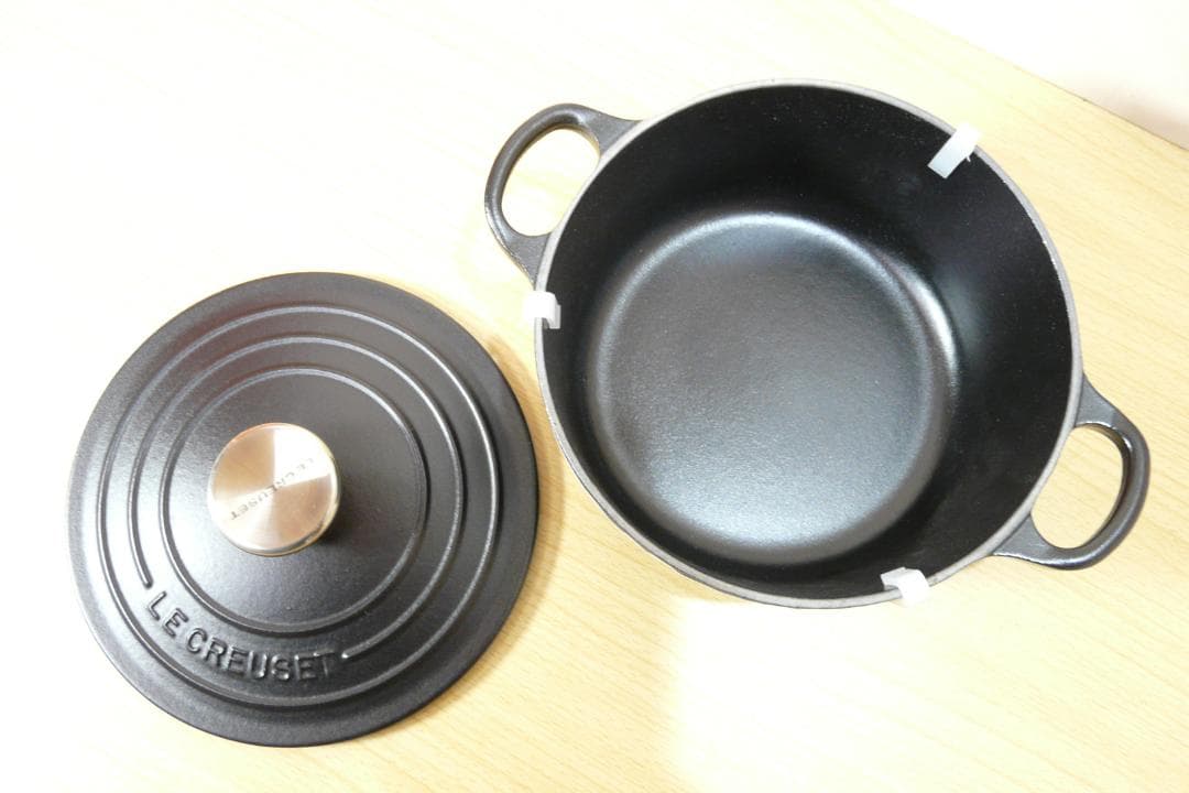 LE CREUSET ココット・ロンド 18cm サテンブラック 両手鍋