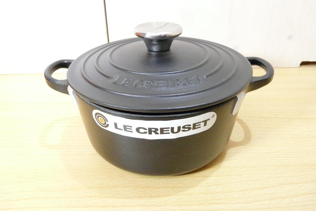 LE CREUSET ココット・ロンド 18cm サテンブラック 両手鍋