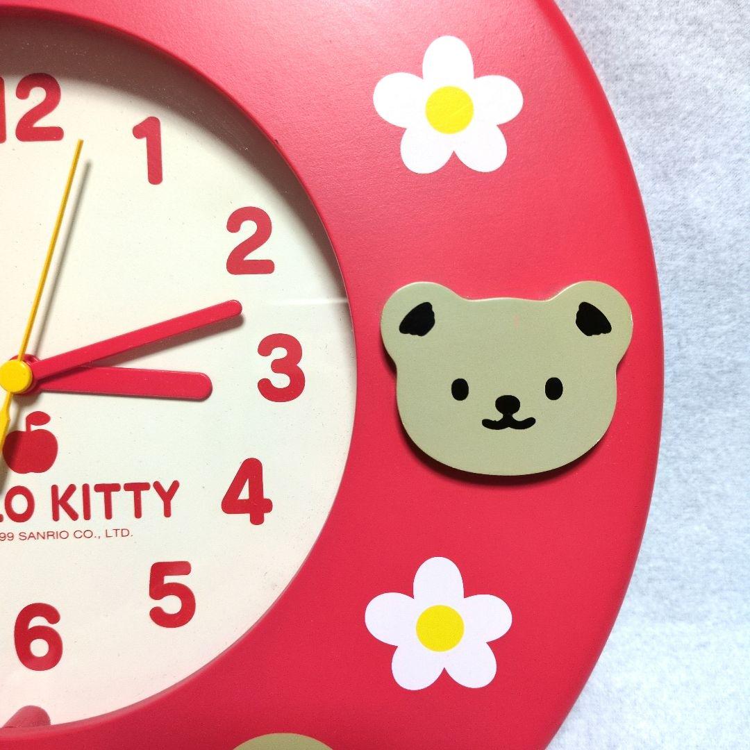 ✨️希少品✨️ ハローキティ 木製 壁掛け時計 99年製 平成レトロ 非売品