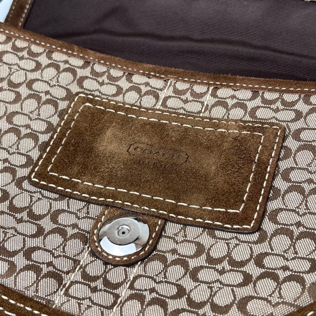 COACH ハンドバック ソーホー シグネチャー ブラウン