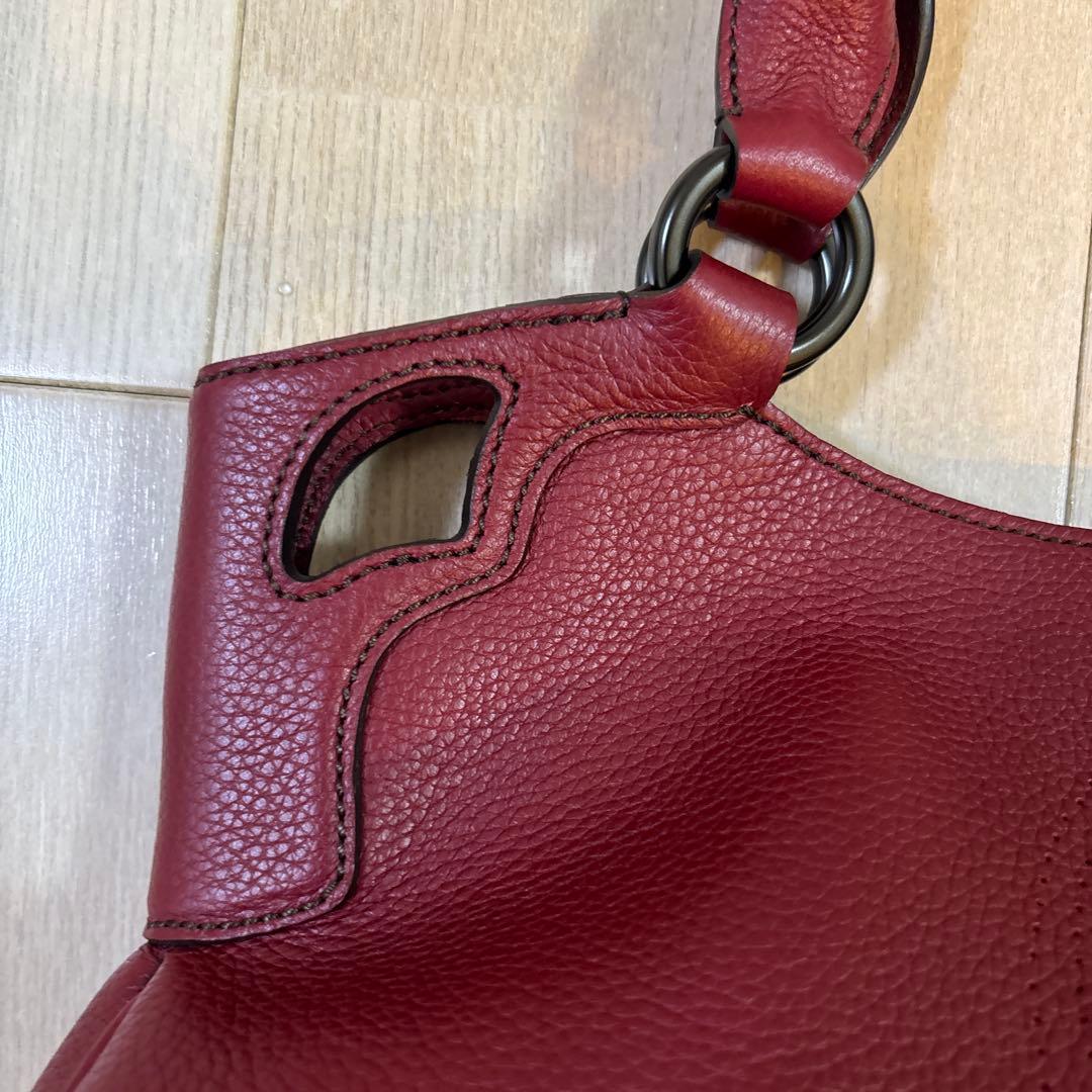 新品未使用　美品Cartier【カルティエ】マルチェロ　ハンドバッグ　赤ボルドー