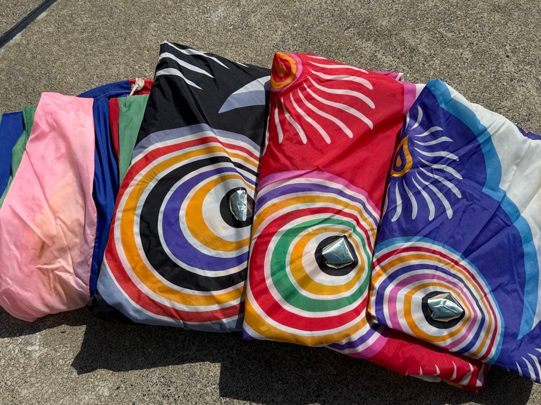 中古 鯉のぼり【A】5m 両面金太郎 こいのぼり 3色+吹流し こどもの日 節句