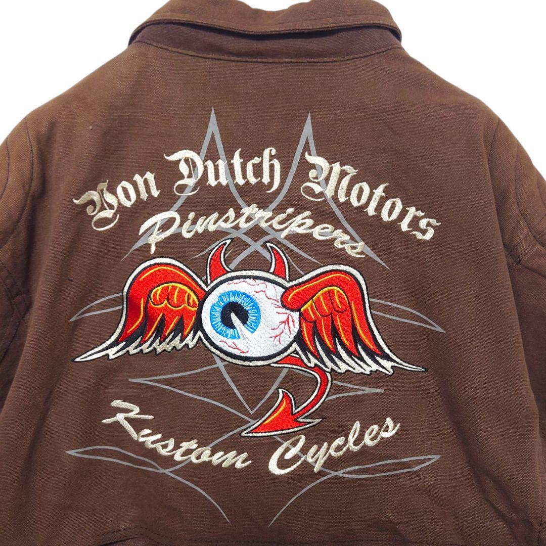 【Von Dutch MOTORS】ダック ライダースジャケット A-3016