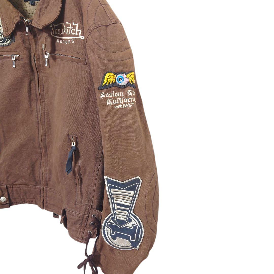 【Von Dutch MOTORS】ダック ライダースジャケット A-3016