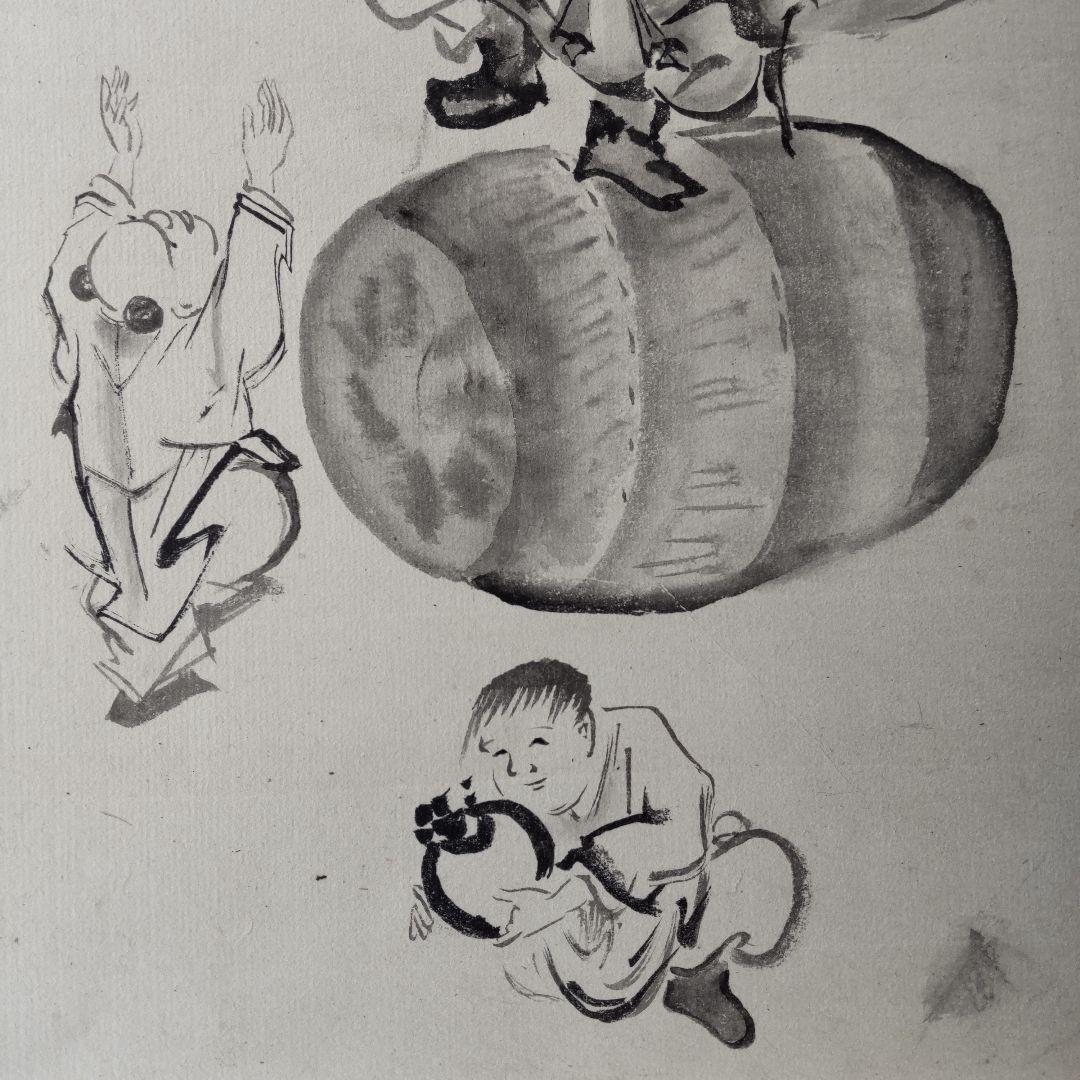 伊東深水　真筆作品　福の神