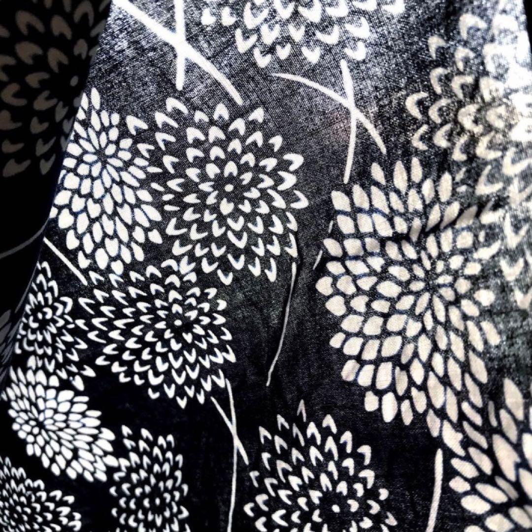 ご提案価格にてご案内です　浴衣 本染め 大菊 露芝 レトロモダン 高級浴衣 木綿