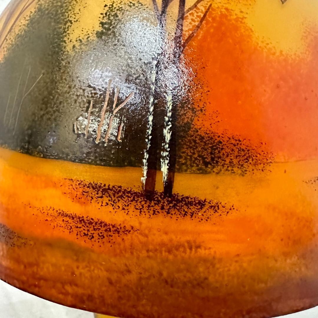 ドームナンシー　吊り卓上照明　アンテルカレール　被せガラス　高さ40cm