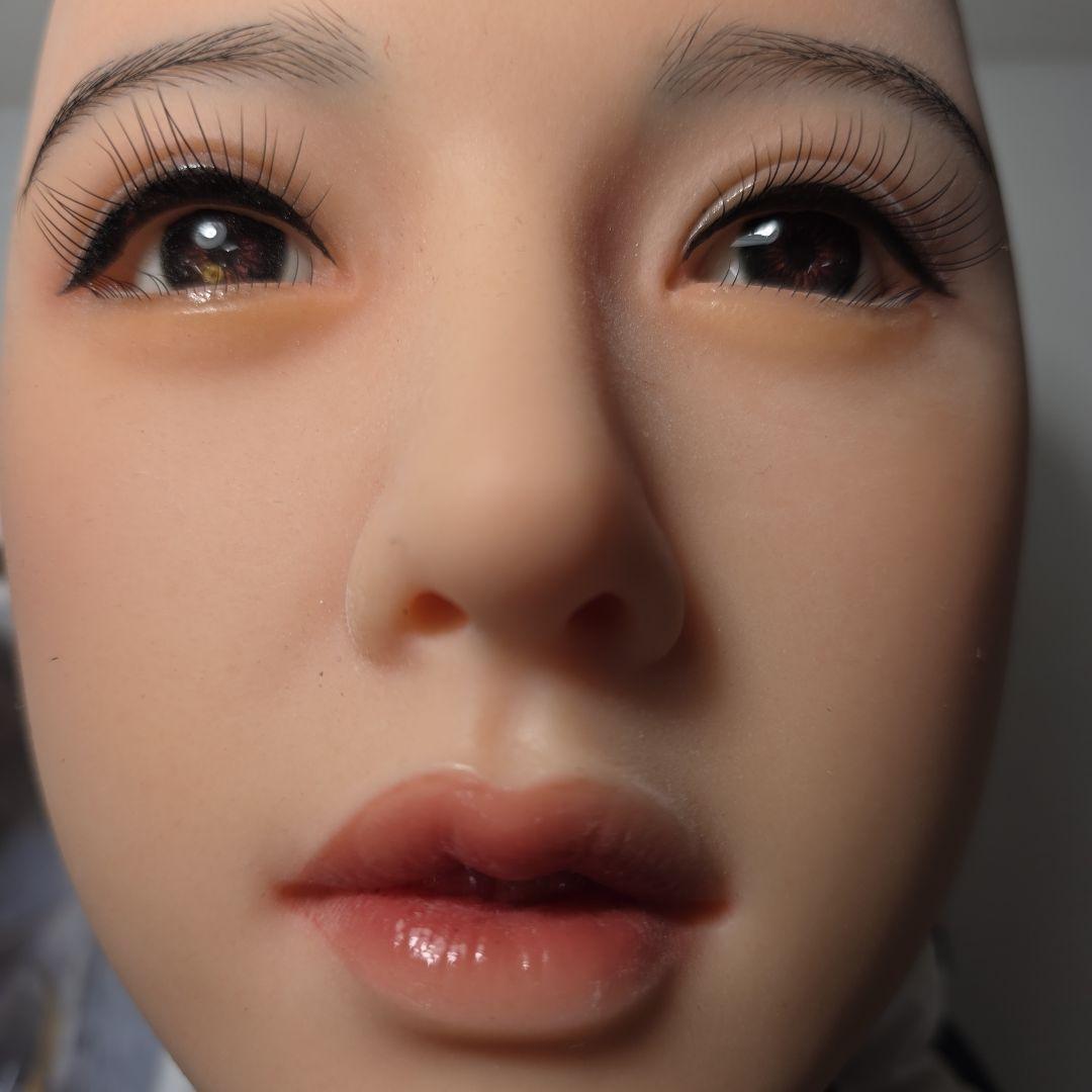 シリコンヘッド 単品 リアルドール　ウィッグ付き　未使用