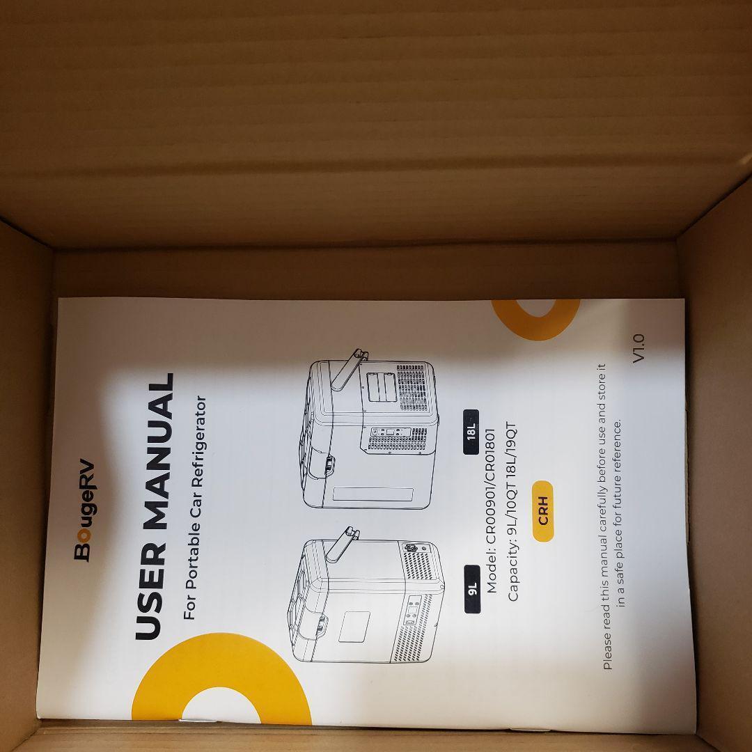 新品✨BougeRV ポータブル冷蔵庫 小型 9L -20～20℃ 黒バッテリー