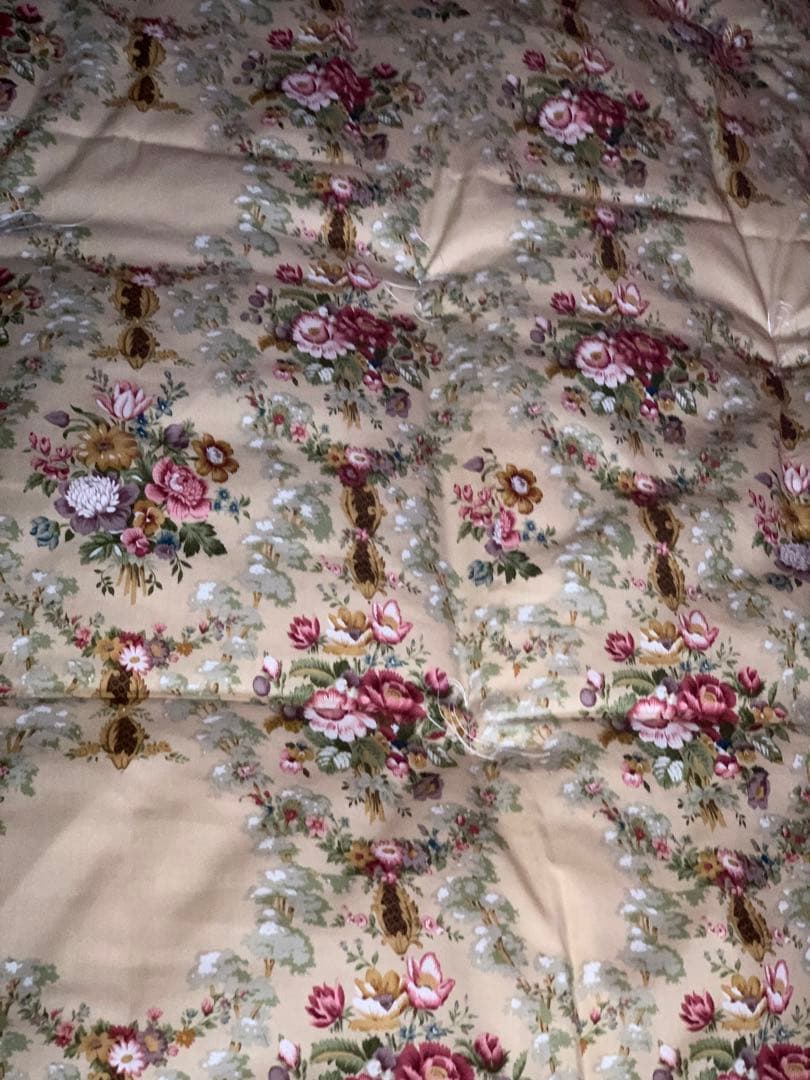 西川生地シングル両面プリント敷布団軽量！側生地中綿共綿100%お任せカバー付き！