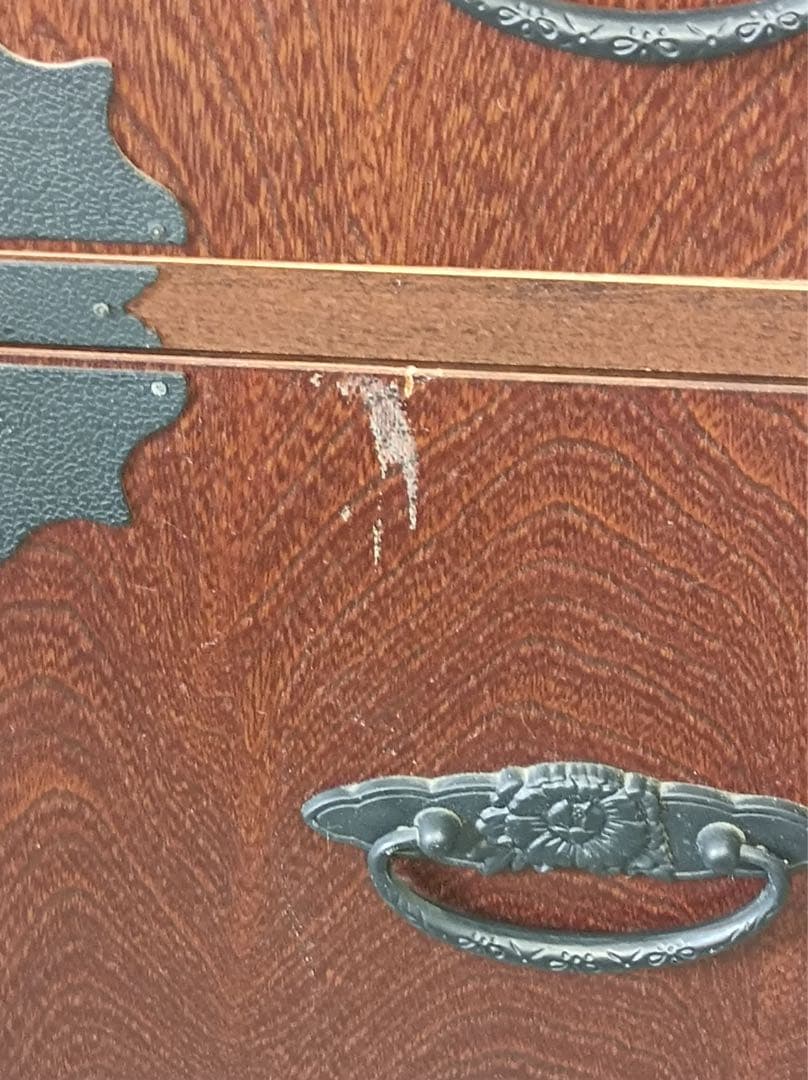 【オスカー】[八5427] 民芸調　階段箪笥　右下がり