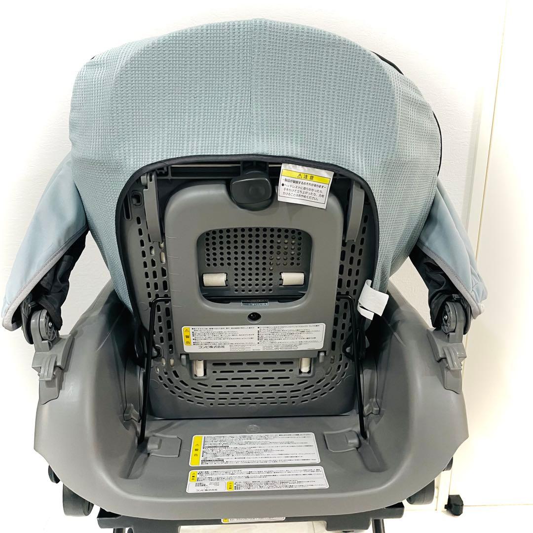 【美品】取替カバー付★コンビネムリラオートスイングBEDiスリープシェルブルー