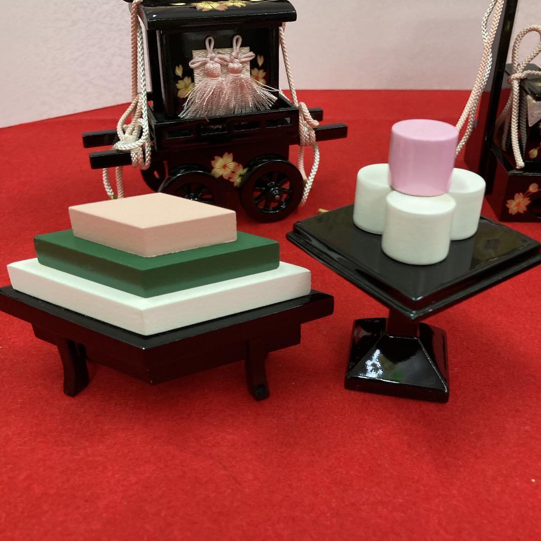 D3-5 可愛い！雛道具25号６点セット　ひな道具　三段飾り道具　雛人形　重箱