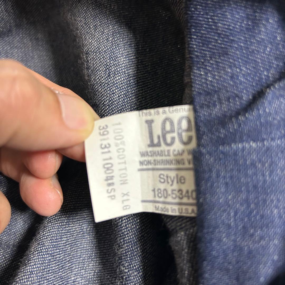希少サイズ XL デッドストック 70s Lee デニムワークキャップ