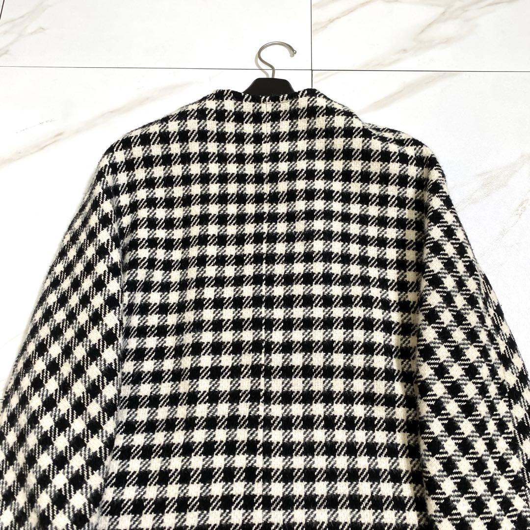 完売♡JENNE 千鳥柄フレンチレトロコート ウール ダブルボタン