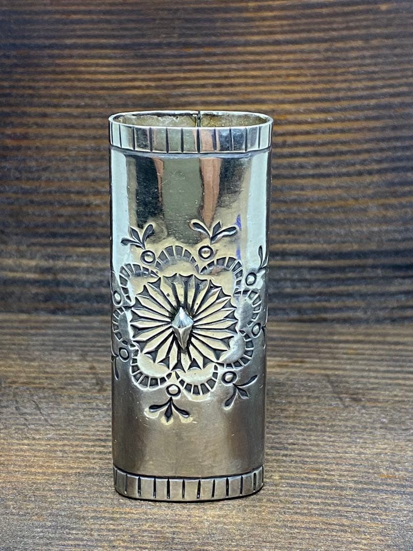 チャイシルバーライターケース　インディアンジュエリー