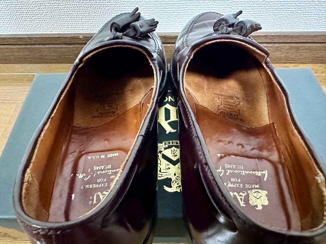 【希少】オールデン　コードバン　タッセルローファー　バーガンディ　563 US8