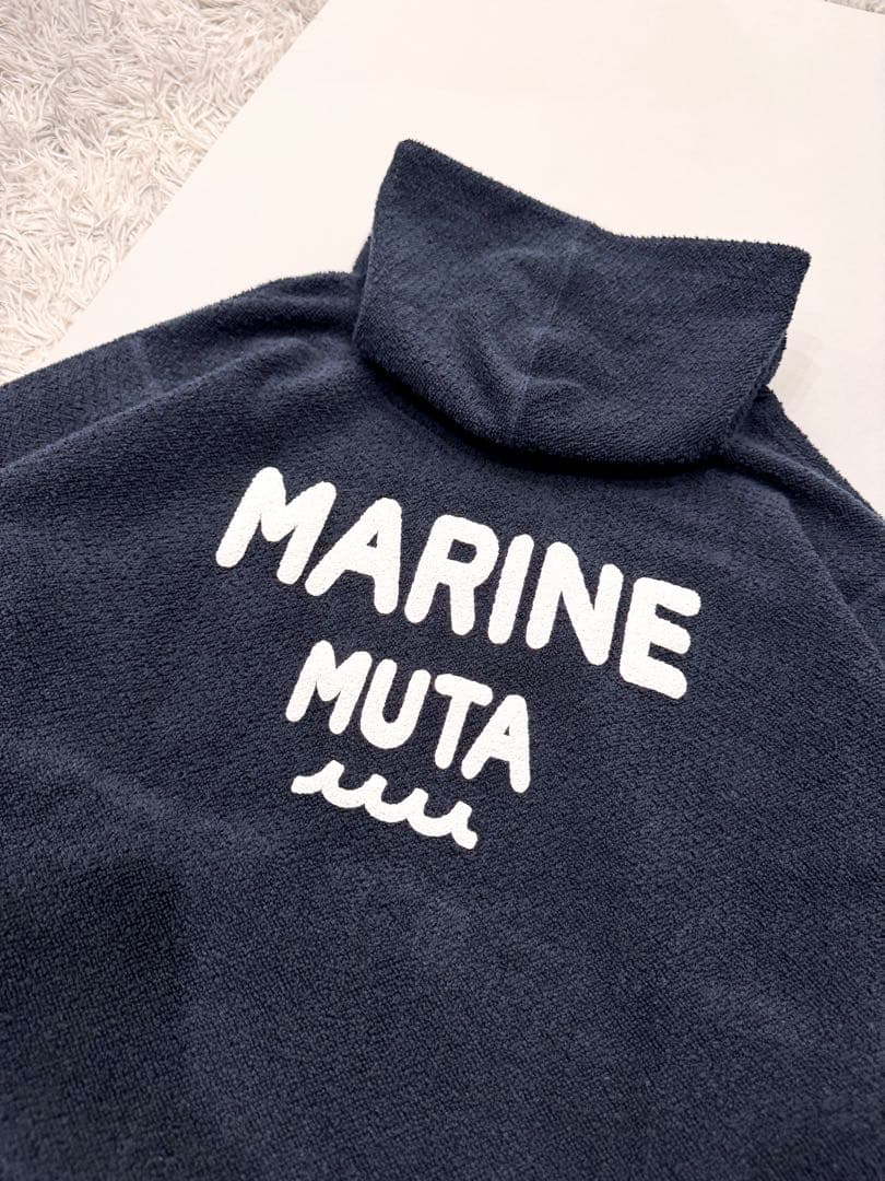 muta MARINE バイアスラッチパイル プルオーバーパーカー