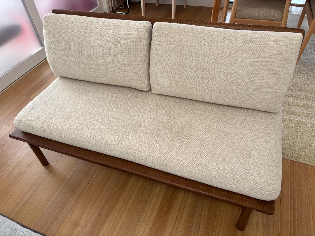 【送料込】ニトリ オークエスト 2人掛けソファ｜使用感あり・替えカバー可