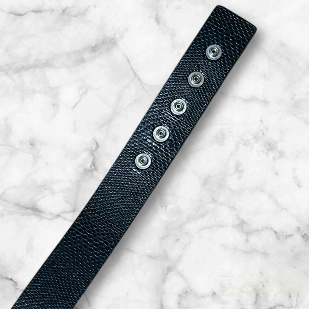 Vivienne Westwood ゴールドオーブバックル　型押しレザーベルト