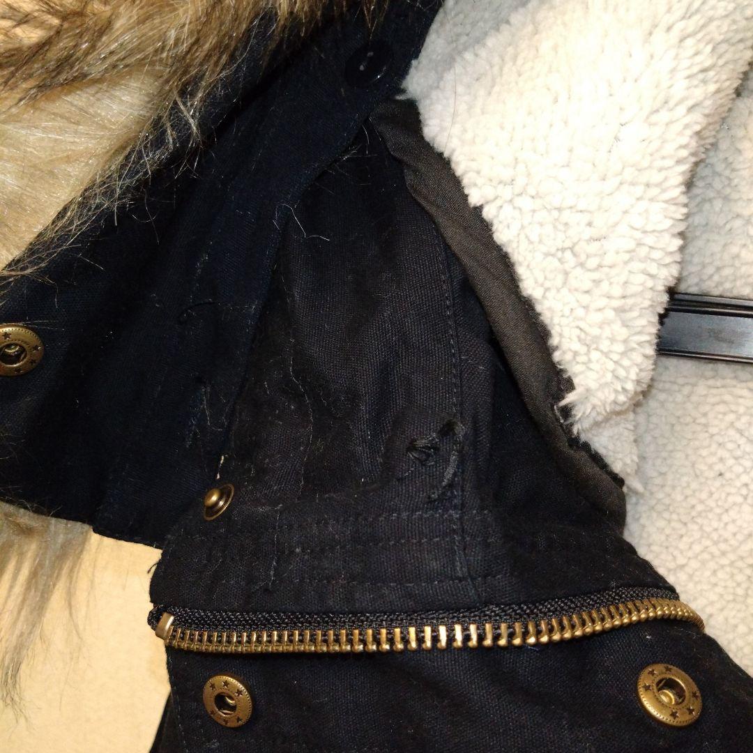 somari ネイビー ファー付きモッズコート サイズ1