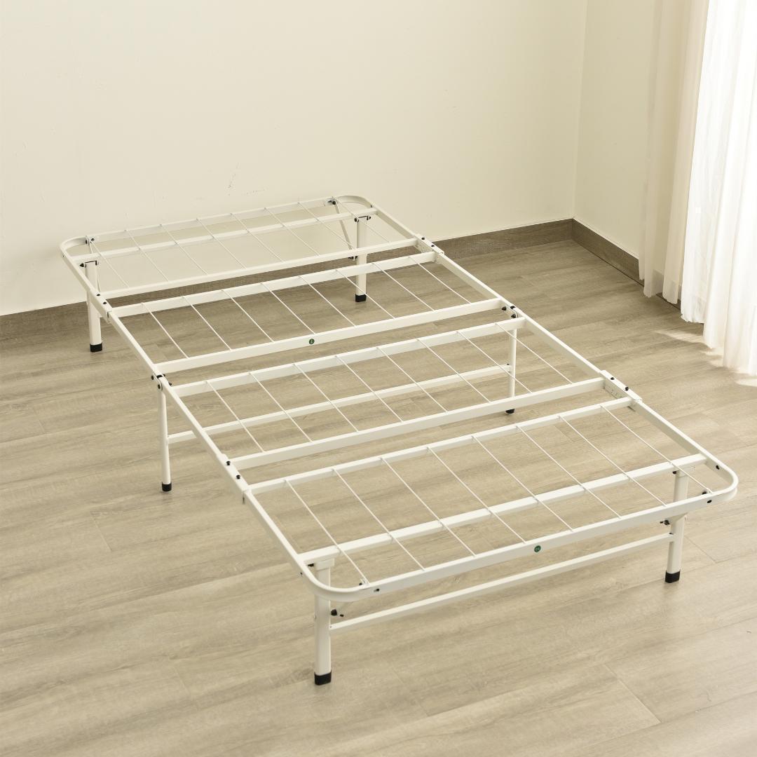 パイプベッド折りたたみベッドシングルベッド下収納シングルベッド耐荷重200kg