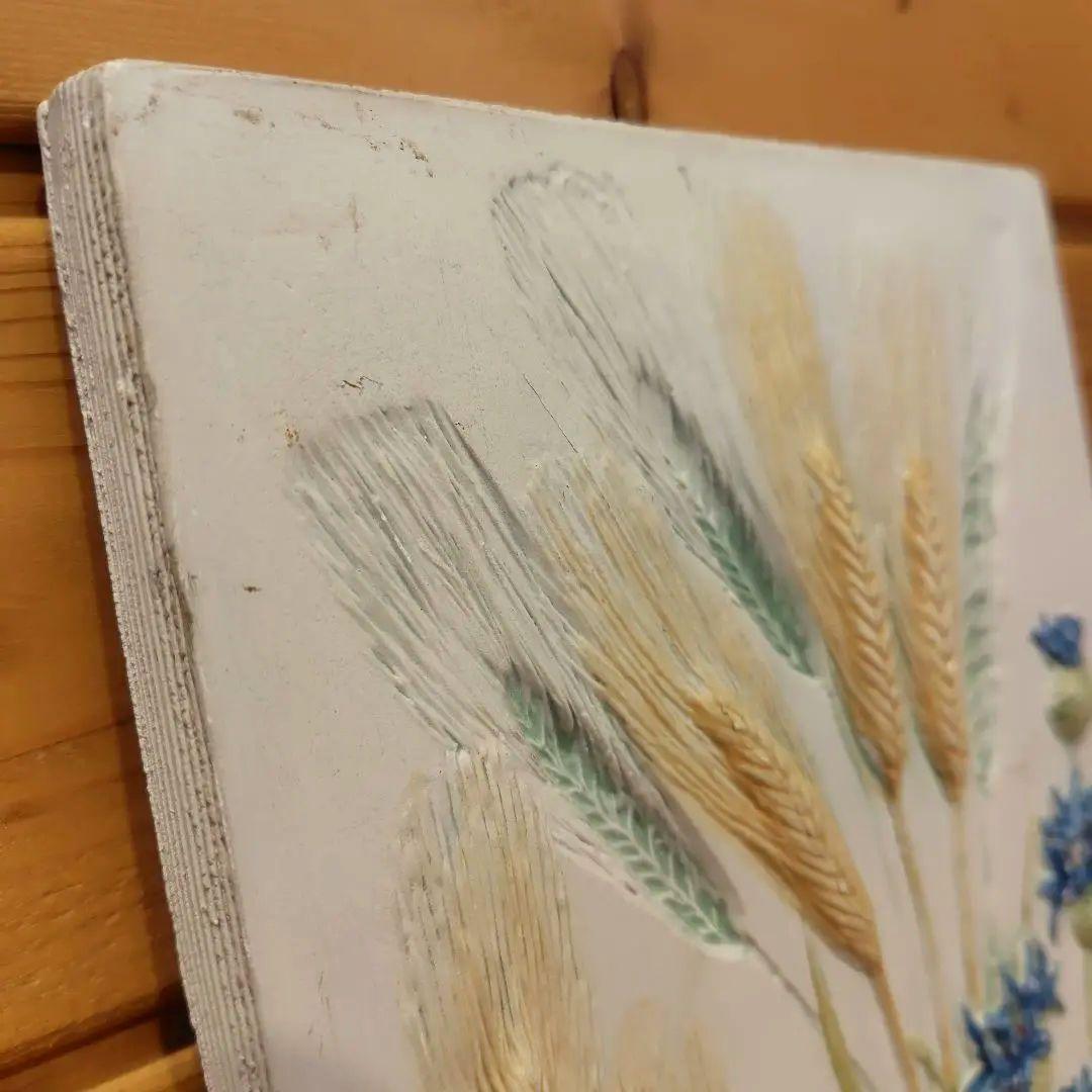 Jie Gantofta 麦とヤグルマギク 陶板