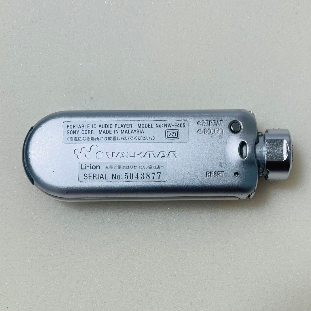 SONY ウォークマン NW-E405 オーシャンブルー 現状品 ホルダー付