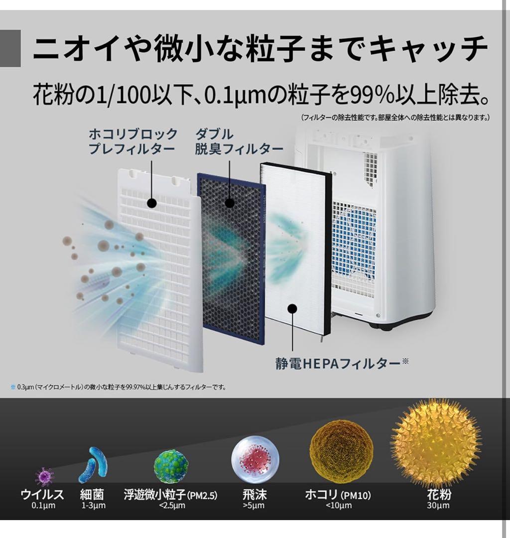 プラズマクラスター KC-S50-W 2025年製　シャープ