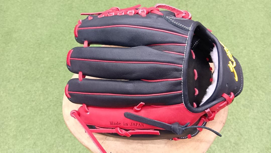 久保田JAPAN（スラッガー）硬式野球グローブ 黒赤 逆輸入