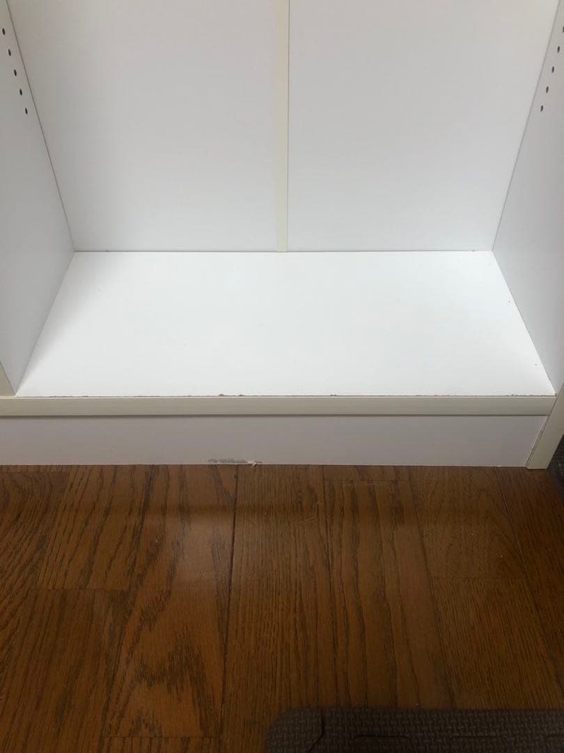 組み立て本棚 白　H180 W90 D21 可動棚板12枚　巾木にぴったり