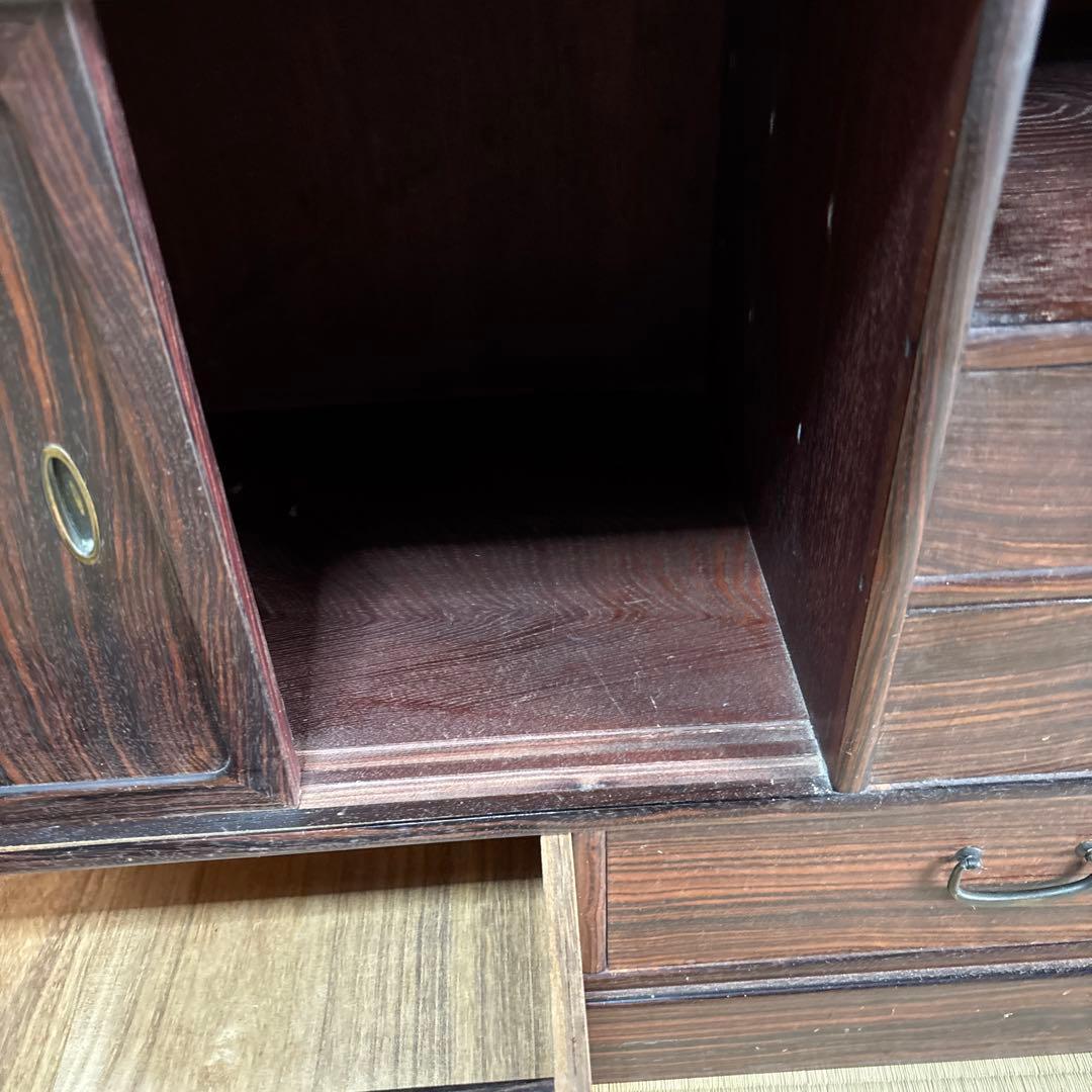 茶箪笥　木製レトロ茶道具棚