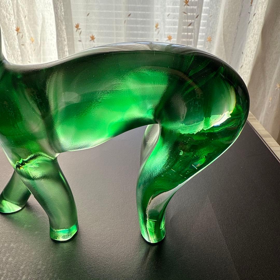 Tittot 琉園工房 クリスタル置物 猿 ガラス工芸