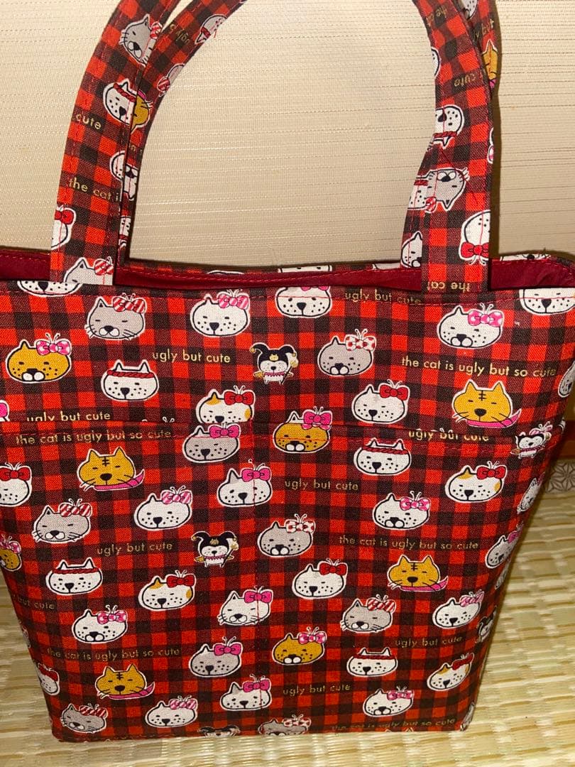 トートバッグ　猫柄　犬柄　春幸秋