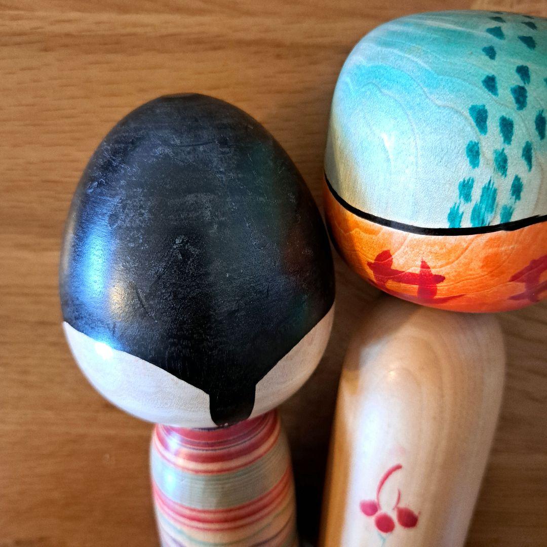 こけし　おかめさん　ひょっとこ　憲雄　２体セット　夫婦　伝統工芸品　遠刈田温泉