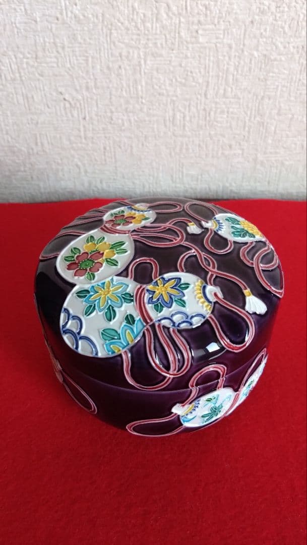 伊藤南山　昇峰　京焼　清水焼　交趾　イッチン　蓋物　無病　六瓢