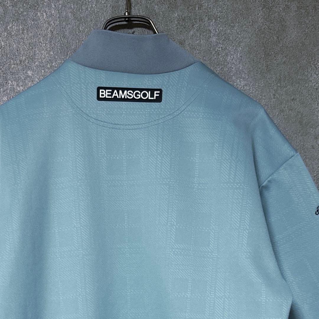 BEAMS GOLF ビームスゴルフ モックネック シャツ ライトブルー S